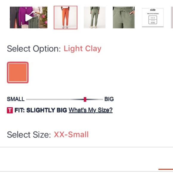 Zuda Z-Move Women’s Tapered Pant With Comfort Waistband Light Clay 5X - Picture 13 of 15